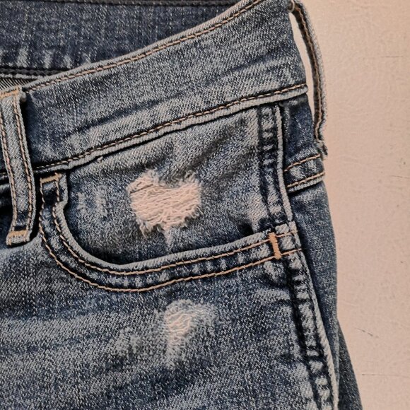 Hollister High Rise Short Ladies Distressed Jean Shorts - Picture 7 of 13